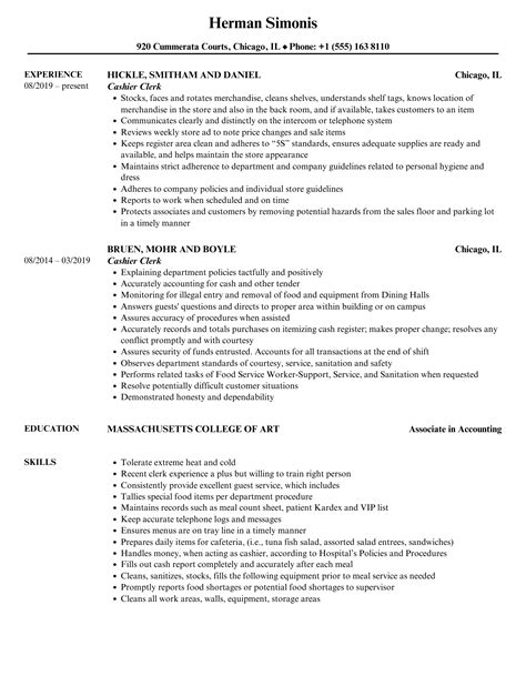 vault cashier resume examples|Vault Clerk Resume Samples .